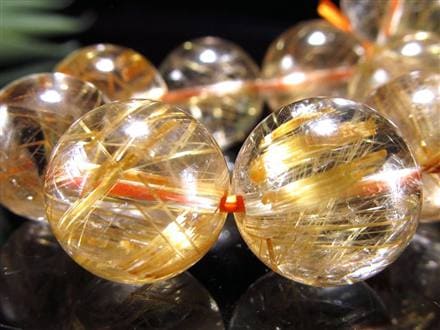 ゴールドルチル ブレスレット タイチン 金針水晶 天然石