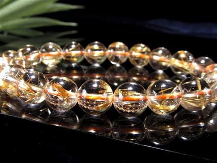 ゴールドルチル ブレスレット タイチン 金針水晶 天然石