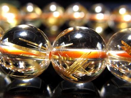 ゴールドルチル ブレスレット タイチン 金針水晶 天然石