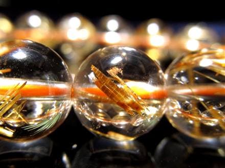 ゴールドルチル ブレスレット タイチン 金針水晶 天然石