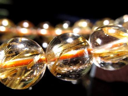 ゴールドルチル ブレスレット タイチン 金針水晶 天然石