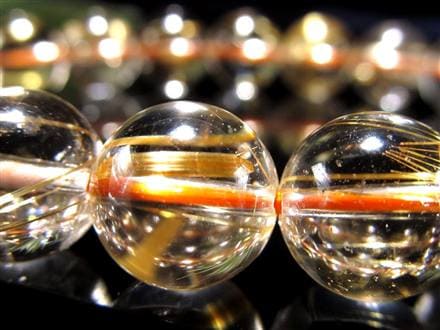 ゴールドルチル ブレスレット タイチン 金針水晶 天然石