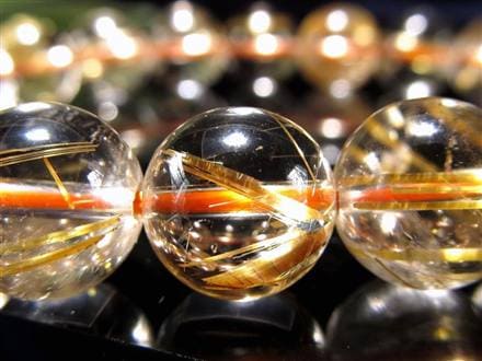 ゴールドルチル ブレスレット タイチン 金針水晶 天然石