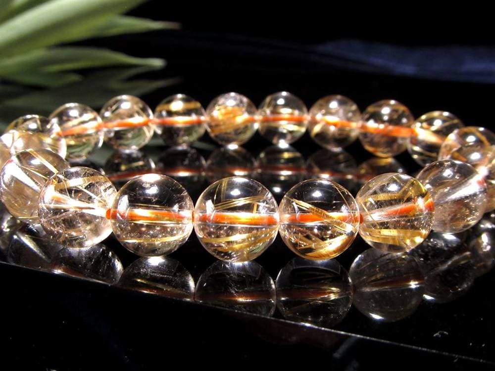 ゴールドルチル ブレスレット タイチン 金針水晶 天然石