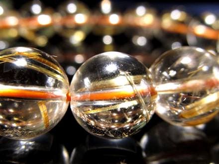 ゴールドルチル ブレスレット タイチン 金針水晶 天然石