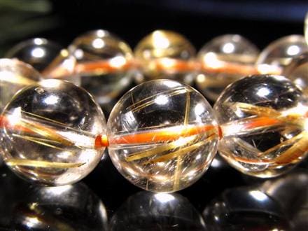 ゴールドルチル ブレスレット タイチン 金針水晶 天然石