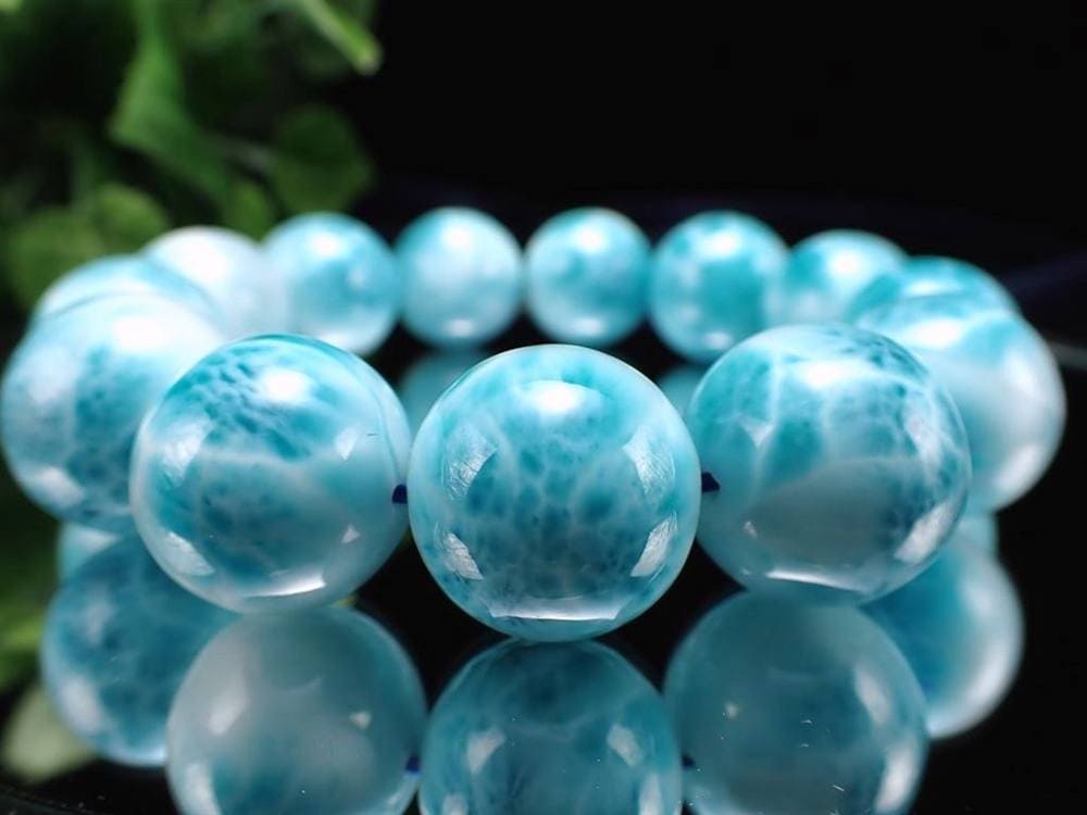 ラリマー ブレスレット ブルーペクトライト ドミニカ共和国 Larimar