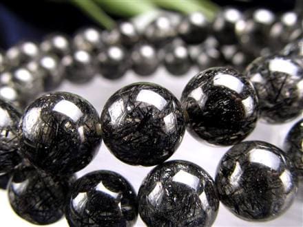 ブラックルチル ルチル ブレスレット 天然石 ブラックトルマリン