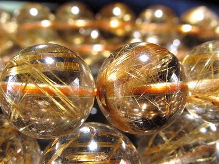 ゴールドルチル ブレスレット タイチン 金針水晶 天然石