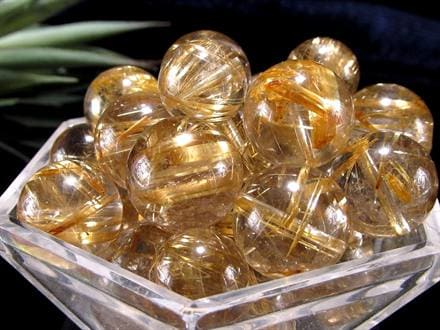 ゴールドルチル ブレスレット タイチン 金針水晶 天然石