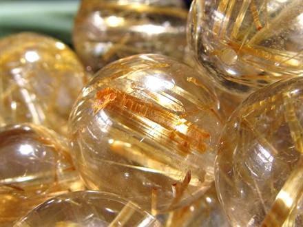 ゴールドルチル ブレスレット タイチン 金針水晶 天然石