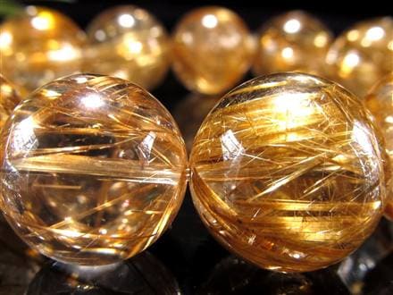 ゴールドルチル ブレスレット タイチン 金針水晶 天然石