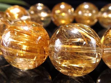ゴールドルチル ブレスレット タイチン 金針水晶 天然石
