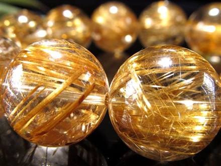 ゴールドルチル ブレスレット タイチン 金針水晶 天然石