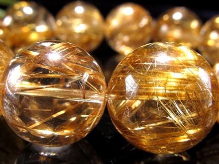 ゴールドルチル ブレスレット タイチン 金針水晶 天然石