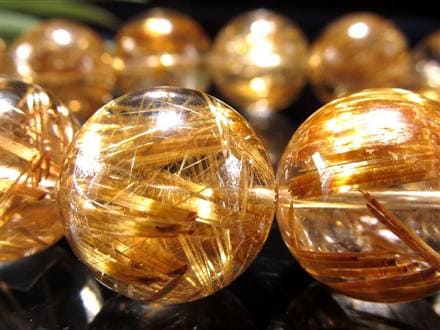 ゴールドルチル ブレスレット タイチン 金針水晶 天然石