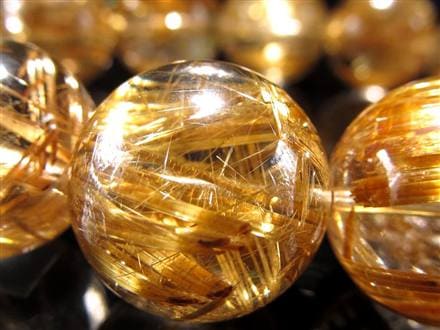 ゴールドルチル ブレスレット タイチン 金針水晶 天然石