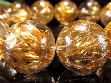 ゴールドルチル ブレスレット タイチン 金針水晶 天然石