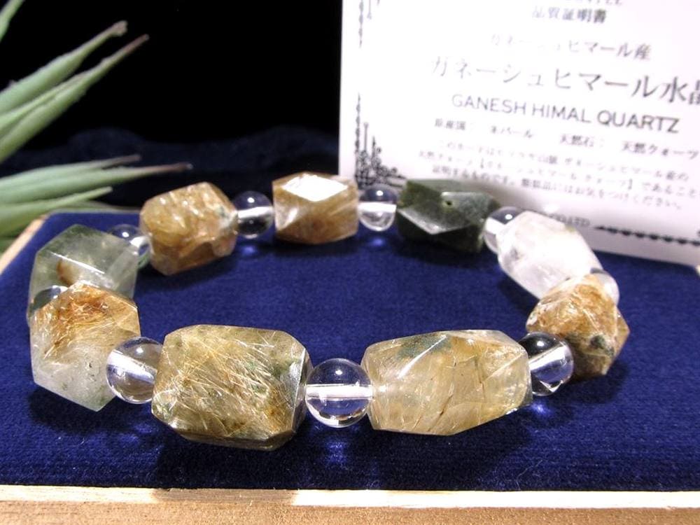 ガネーシュヒマール ヒマラヤ 水晶 ブレスレット ポイント
