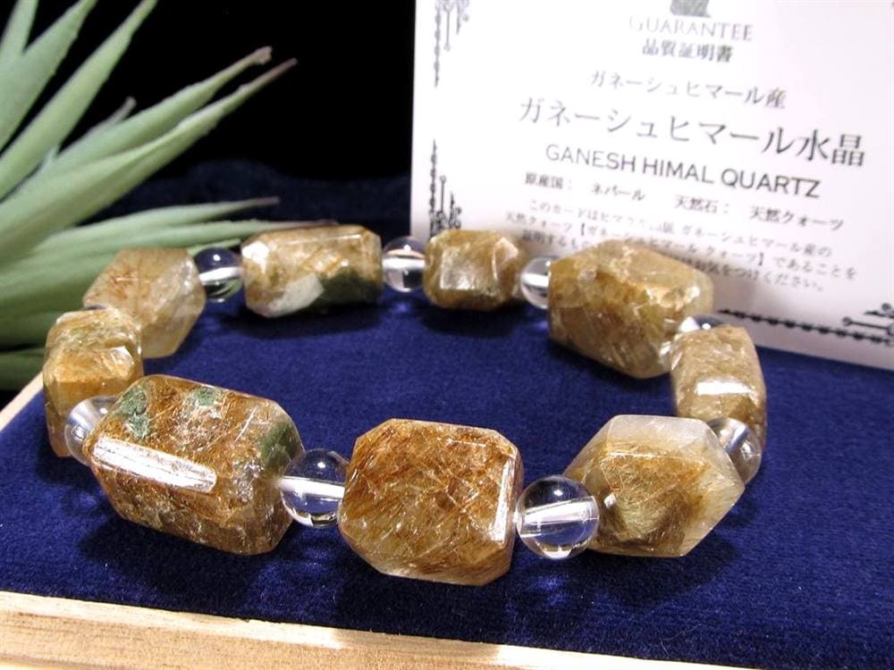 ガネーシュヒマール ヒマラヤ 水晶 ブレスレット ポイント