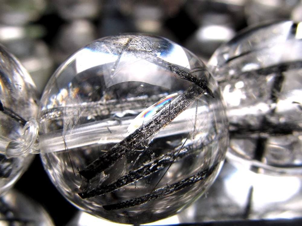 ルチルクォーツ ブラックルチル ブレスレット 天然石 パワーストーン