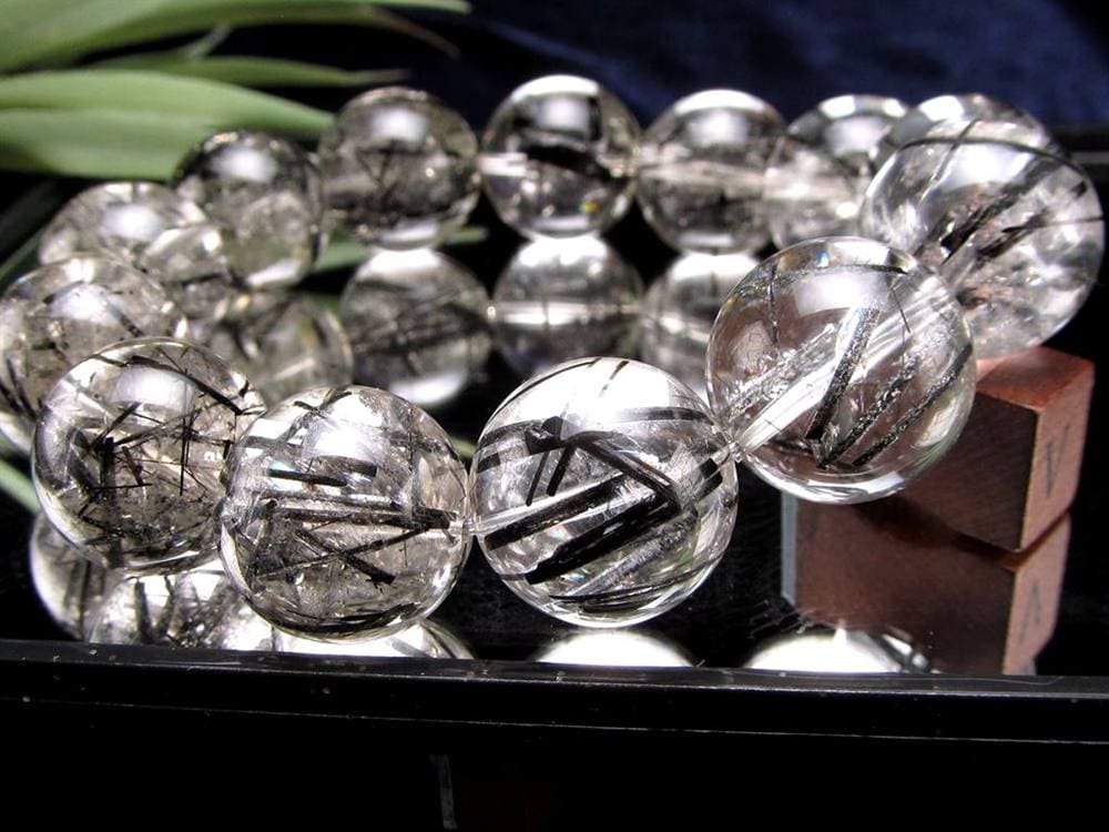 ルチルクォーツ ブラックルチル ブレスレット 天然石 パワーストーン