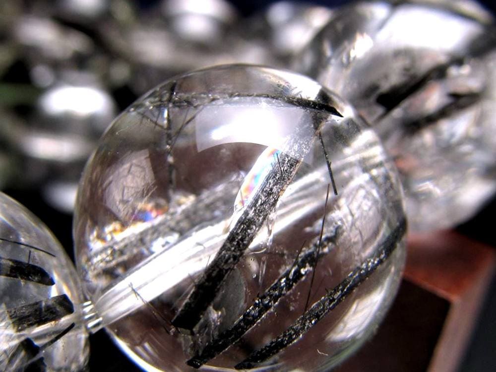 ルチルクォーツ ブラックルチル ブレスレット 天然石 パワーストーン