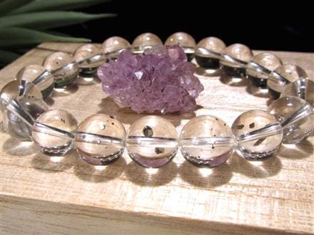 パイライトインクォーツ ブレスレット 黄鉄鉱 水晶 パイライト