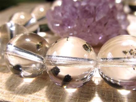 パイライトインクォーツ ブレスレット 黄鉄鉱 水晶 パイライト