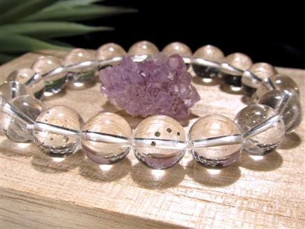 パイライトインクォーツ ブレスレット 黄鉄鉱 水晶 パイライト