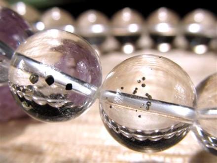 パイライトインクォーツ ブレスレット 黄鉄鉱 水晶 パイライト