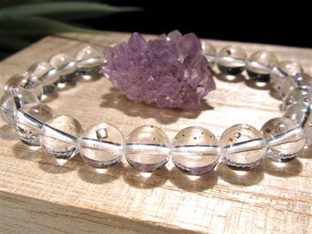 パイライトインクォーツ ブレスレット 黄鉄鉱 水晶 パイライト