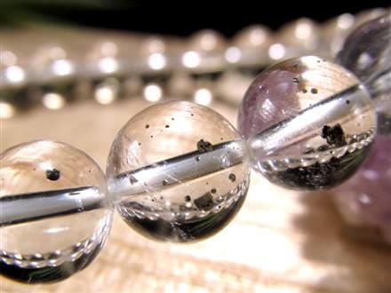 パイライトインクォーツ ブレスレット 黄鉄鉱 水晶 パイライト