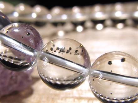 パイライトインクォーツ ブレスレット 黄鉄鉱 水晶 パイライト