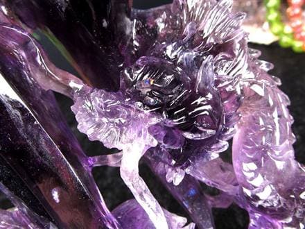 アメジスト ファントム 彫刻置物 龍神 辰 竜