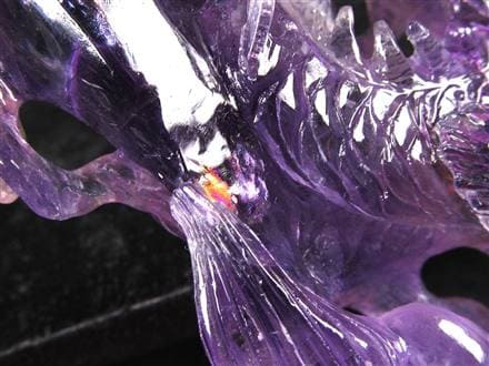 アメジスト ファントム 彫刻置物 龍神 辰 竜