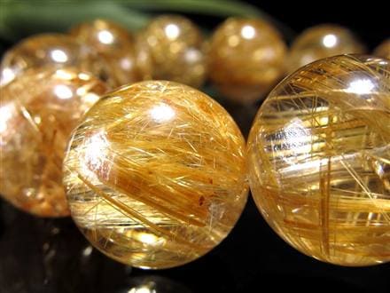 ゴールドルチル ブレスレット タイチン 金針水晶 天然石