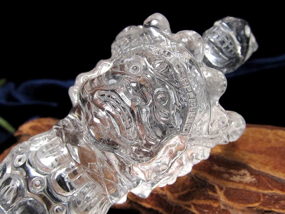 水晶 プルパ 金剛杭 彫刻 置物