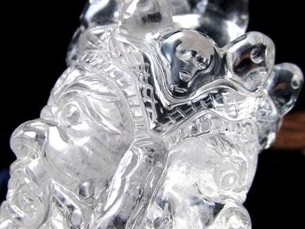 水晶 プルパ 金剛杭 彫刻 置物