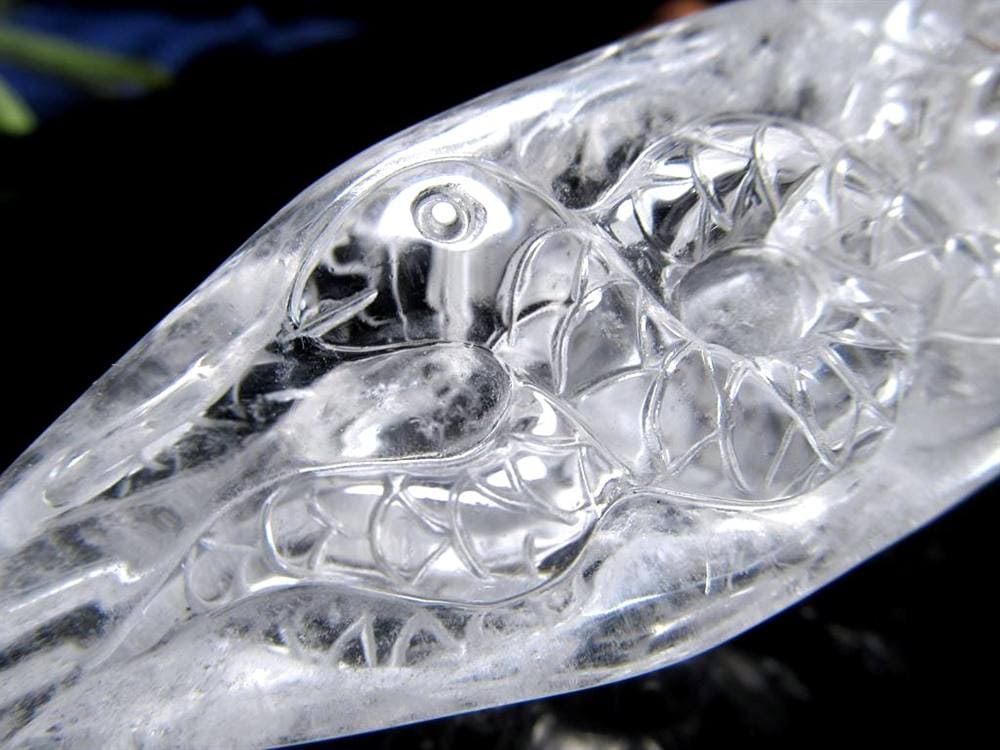 水晶 プルパ 金剛杭 彫刻 置物