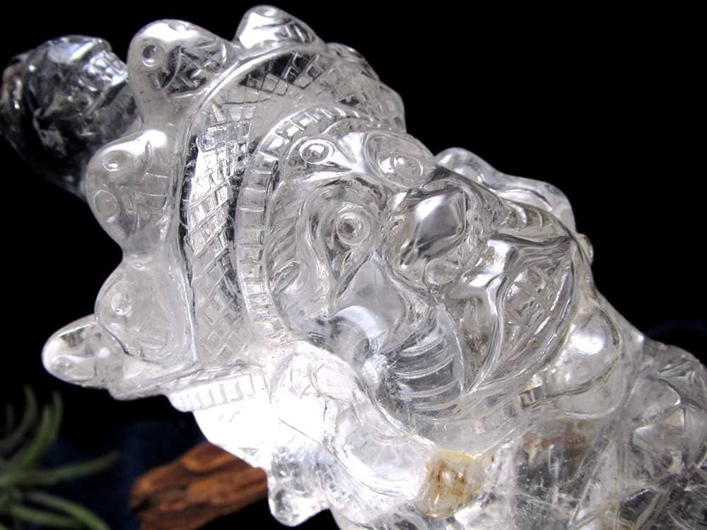 水晶 プルパ 金剛杭 彫刻 置物