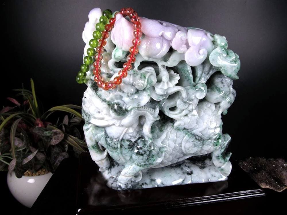 翡翠 ヒスイ 置物 ジェダイト 硬玉