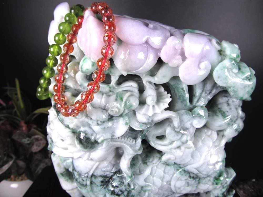 翡翠 ヒスイ 置物 ジェダイト 硬玉