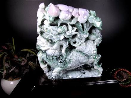 翡翠 ヒスイ 置物 ジェダイト 硬玉