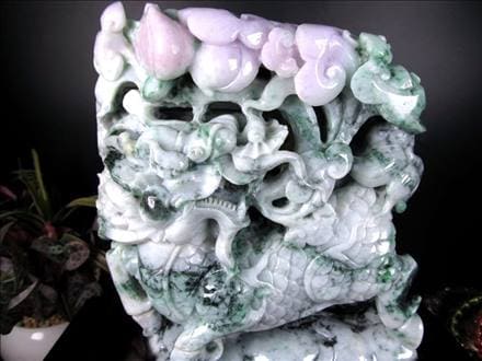 翡翠 ヒスイ 置物 ジェダイト 硬玉