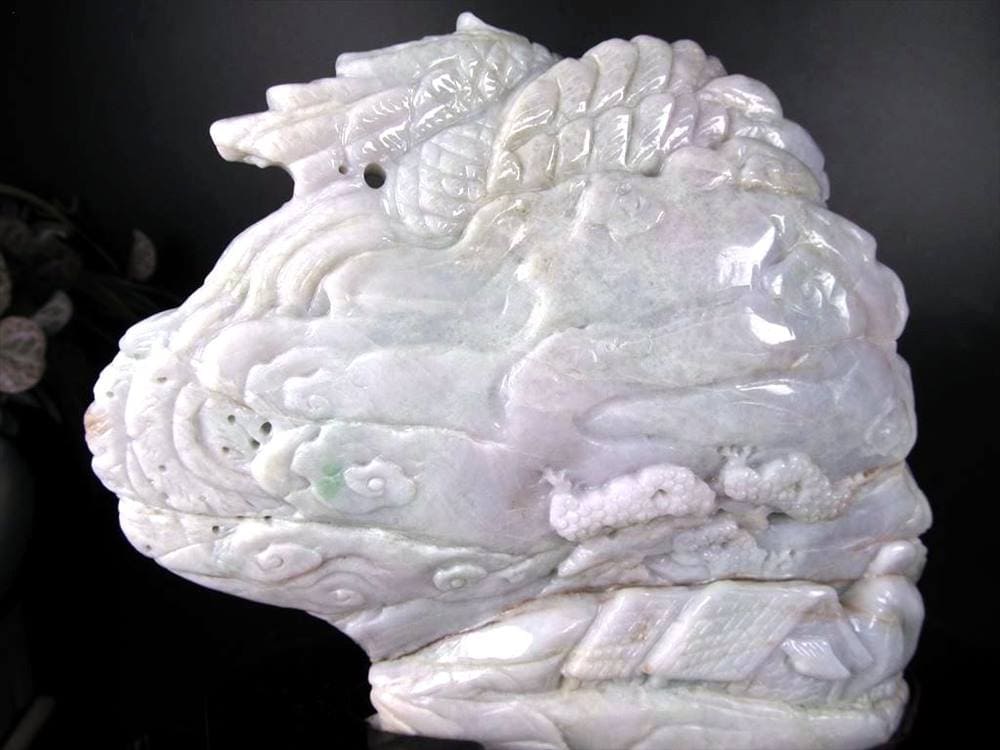 翡翠 ヒスイ 置物 ジェダイト 硬玉