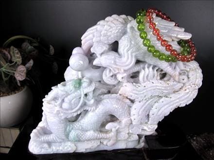 翡翠 ヒスイ 置物 ジェダイト 硬玉