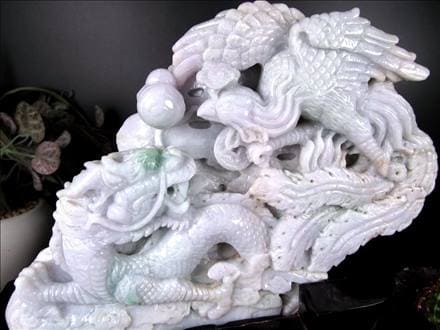 翡翠 ヒスイ 置物 ジェダイト 硬玉