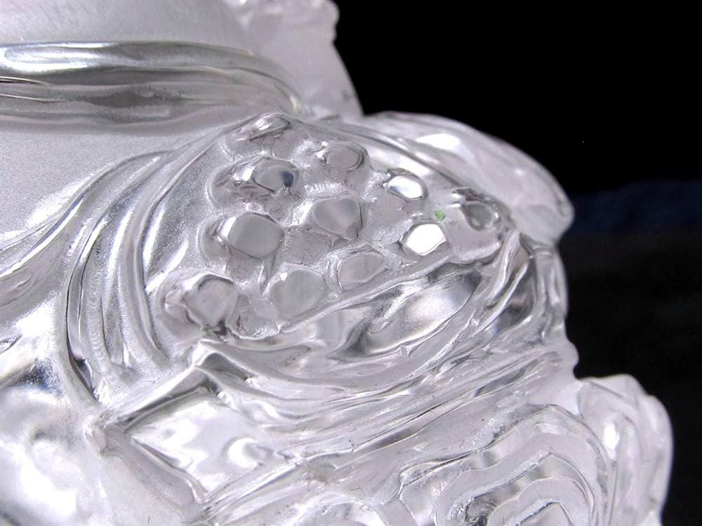 水晶 黄財神 彫刻 置物