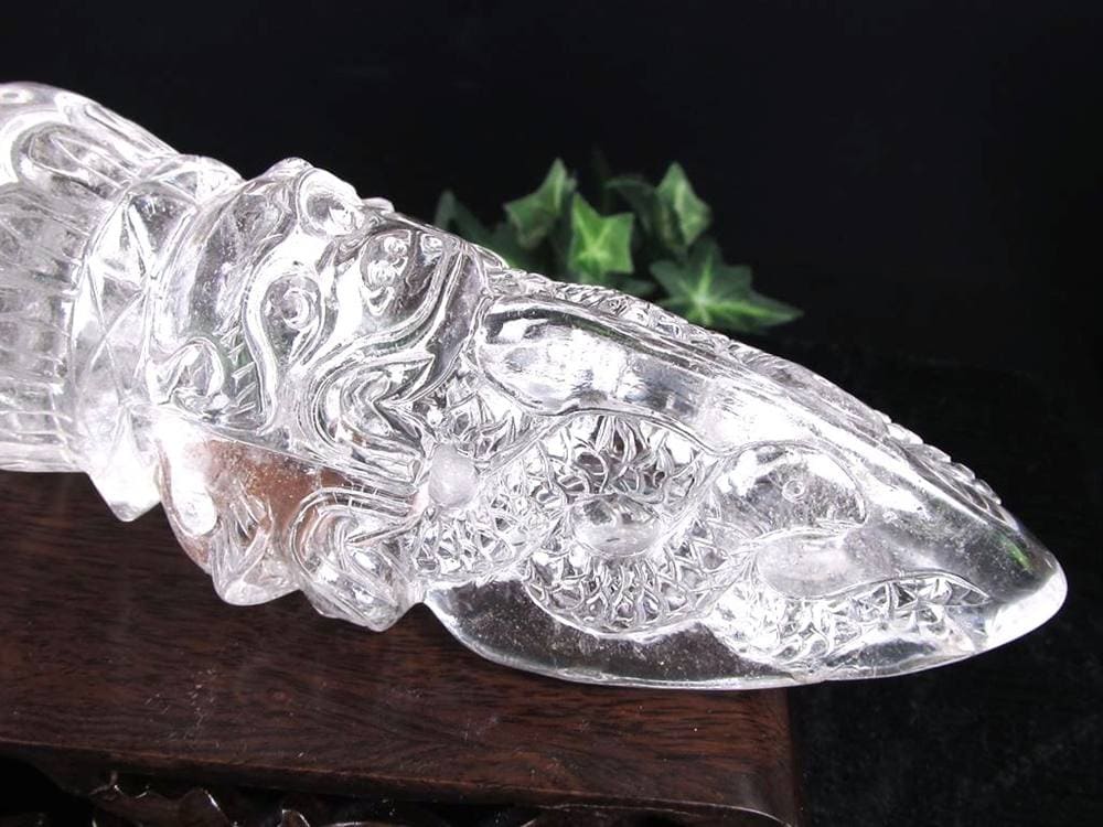 水晶 プルパ 金剛杭 彫刻 置物